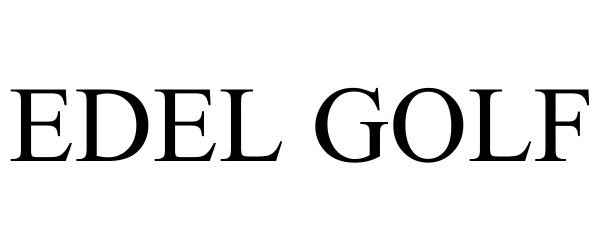 Trademark Logo EDEL GOLF