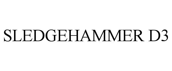 Trademark Logo SLEDGEHAMMER D3