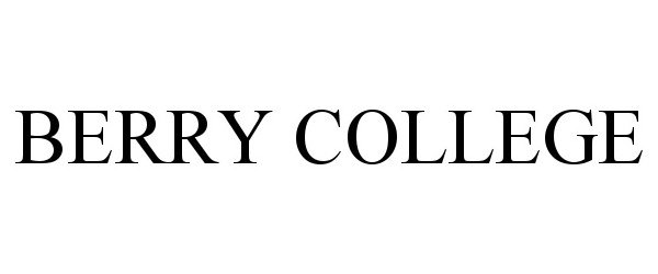 Trademark Logo BERRY COLLEGE