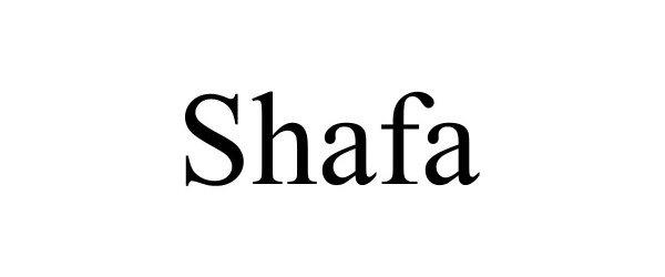 Trademark Logo SHAFA