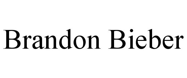Trademark Logo BRANDON BIEBER