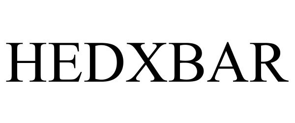 Trademark Logo HEDXBAR