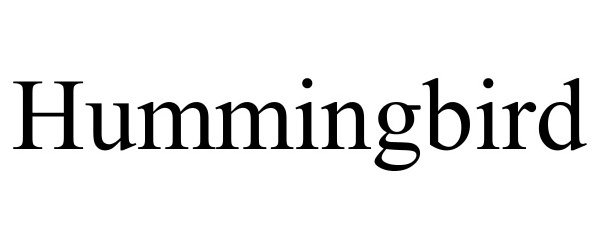 Trademark Logo HUMMINGBIRD