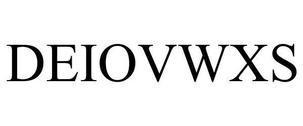 Trademark Logo DEIOVWXS