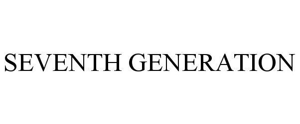 Trademark Logo SEVENTH GENERATION