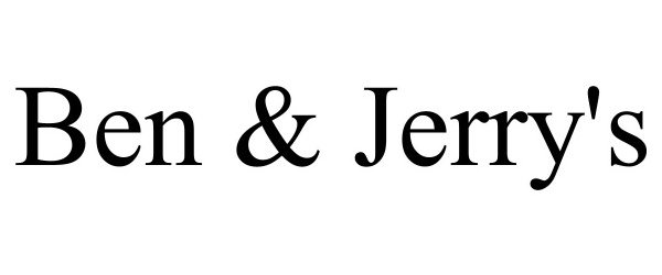 Trademark Logo BEN &amp; JERRY'S