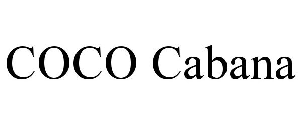 Trademark Logo COCO CABANA