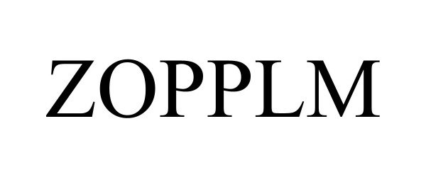 Trademark Logo ZOPPLM