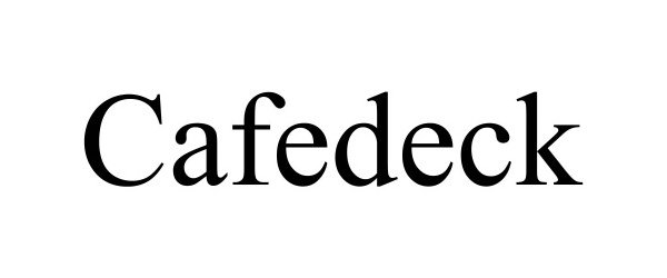 Trademark Logo CAFEDECK
