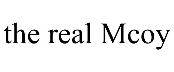 Trademark Logo THE REAL MCOY