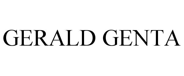 Trademark Logo GERALD GENTA