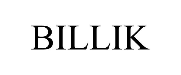  BILLIK