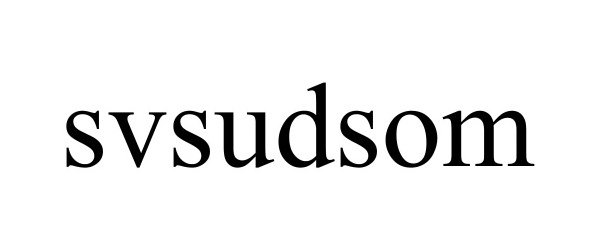 Trademark Logo SVSUDSOM