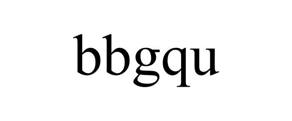 Trademark Logo BBGQU