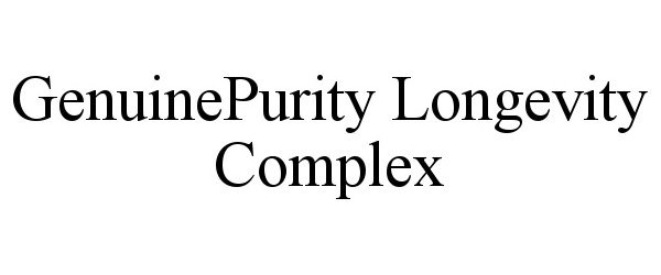 Trademark Logo GENUINEPURITY LONGEVITY COMPLEX
