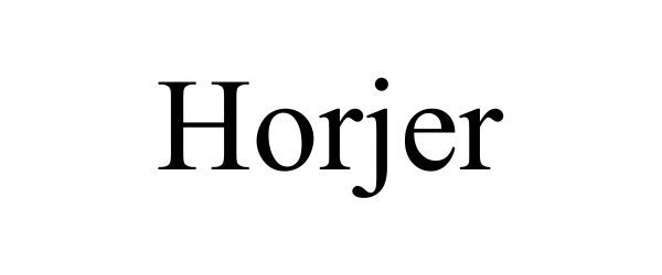 Trademark Logo HORJER