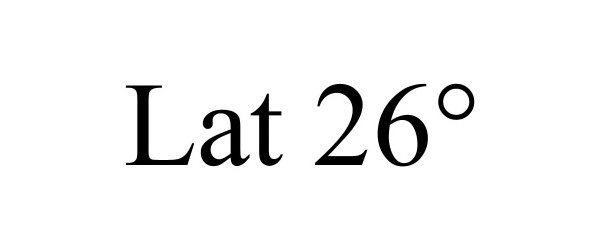 Trademark Logo LAT 26Â°