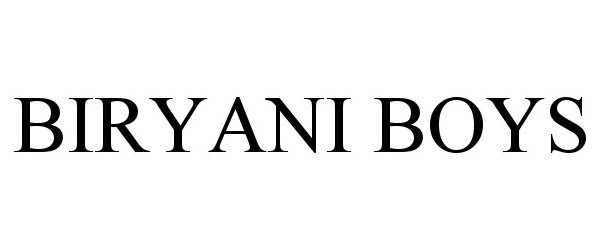  BIRYANI BOYS