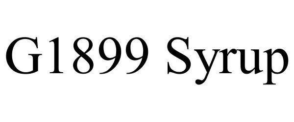 Trademark Logo G1899 SYRUP