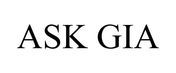 Trademark Logo ASK GIA