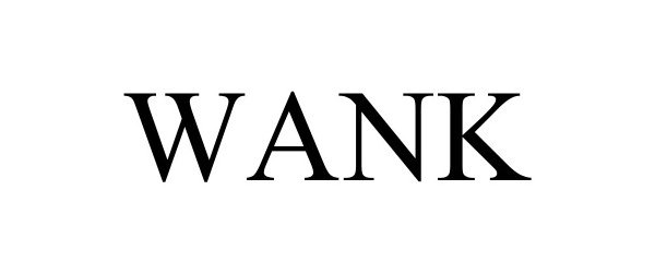 Trademark Logo WANK