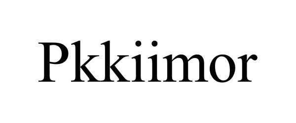 Trademark Logo PKKIIMOR