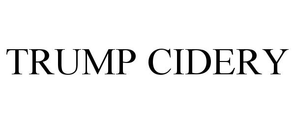 Trademark Logo TRUMP CIDERY