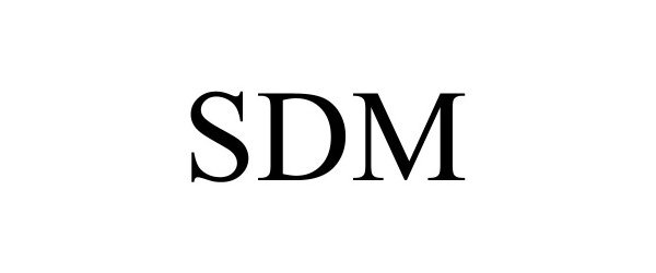 Trademark Logo SDM