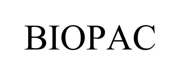 Trademark Logo BIOPAC