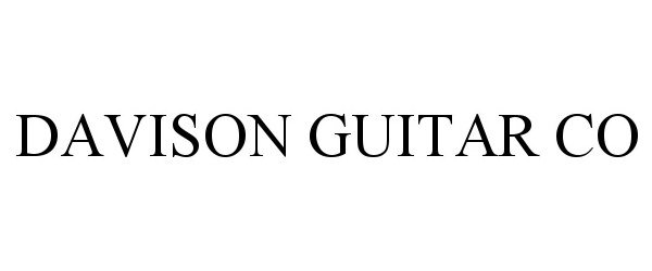  DAVISON GUITAR CO