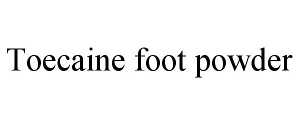  TOECAINE FOOT POWDER