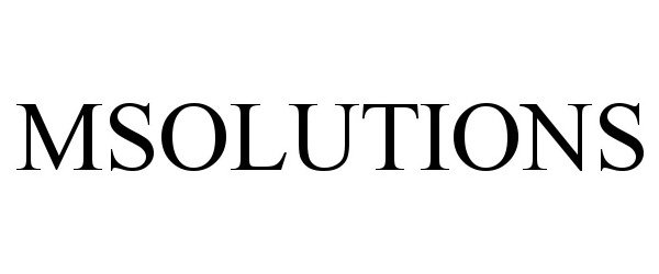 MSOLUTIONS