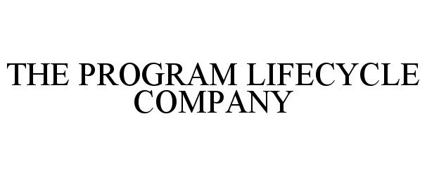  THE PROGRAM LIFECYCLE COMPANY