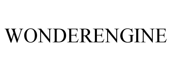 Trademark Logo WONDERENGINE