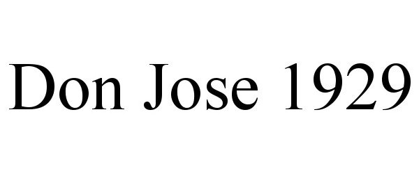  DON JOSE 1929