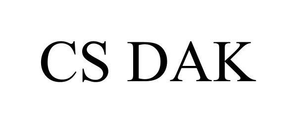 Trademark Logo CS DAK