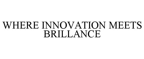  WHERE INNOVATION MEETS BRILLANCE