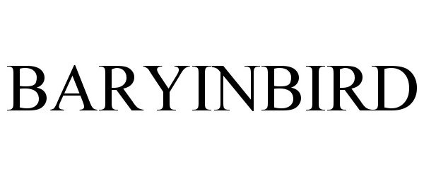 Trademark Logo BARYINBIRD