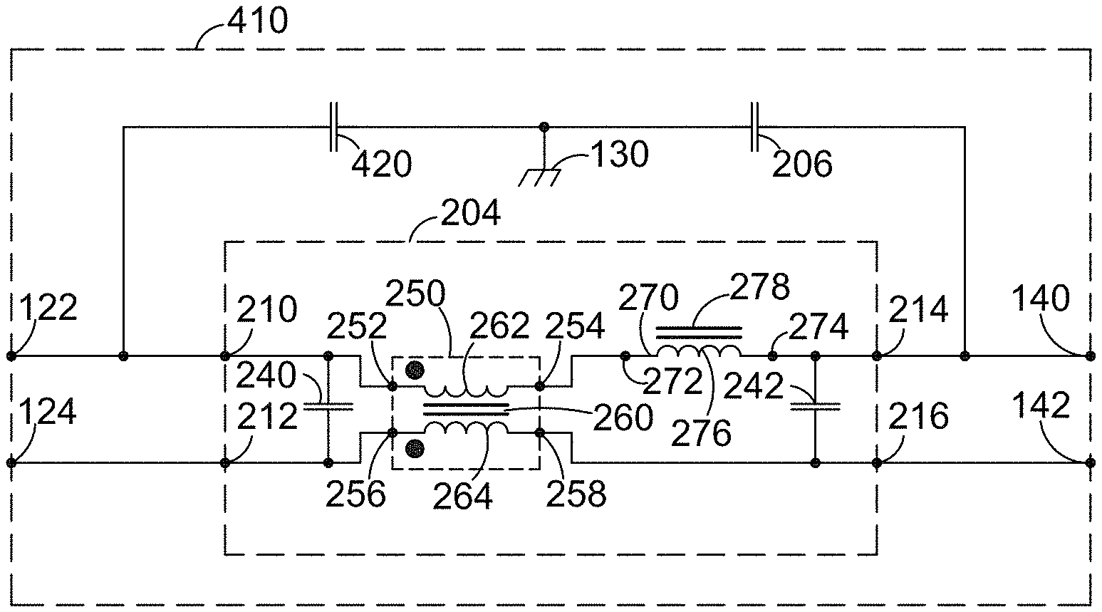 pi filter design for the conducted emission