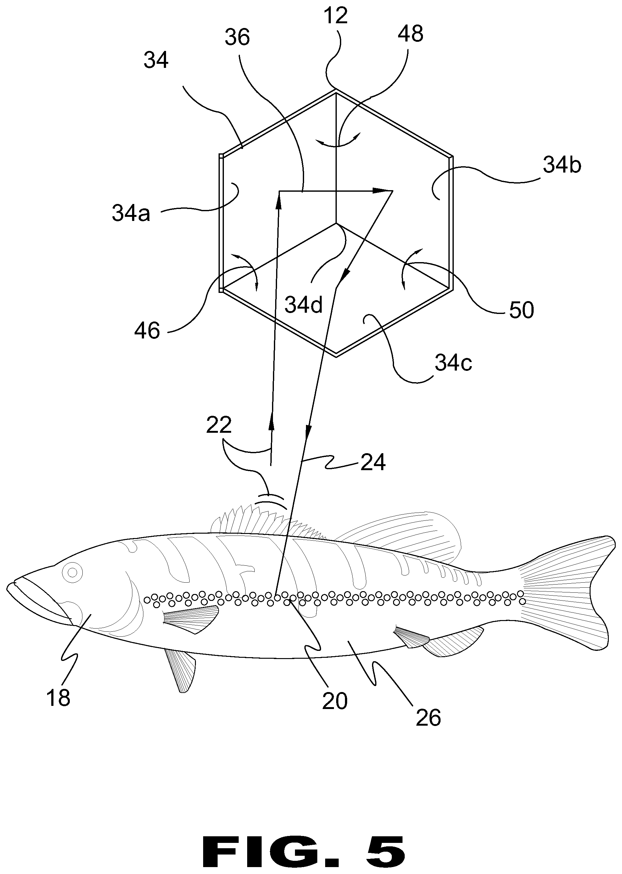 Inside corner cubic surface reflector fishing lure Patent Grant Flasco  February 23, 2 [Flasco; Ray D.]