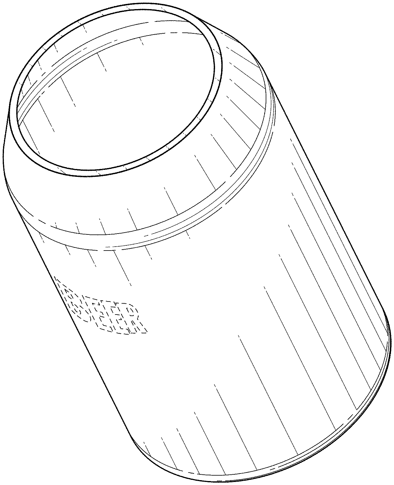 Tapered beverage container sleeve Patent Grant Laukala [BEERSY .]